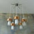 Copper Mid-Century Scandinavian Copper and Opaline Glass Ceiling Lamp For Sale - Image 8 of 13