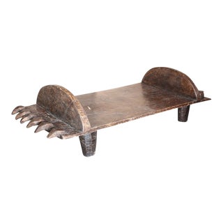 One of a Kind Sambar Carved Daybed Coffee Table For Sale