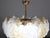 1970s Art Deco Amazing Large Size Murano Glass Clear and Orange Leaves Chandelier For Sale - Image 9 of 12