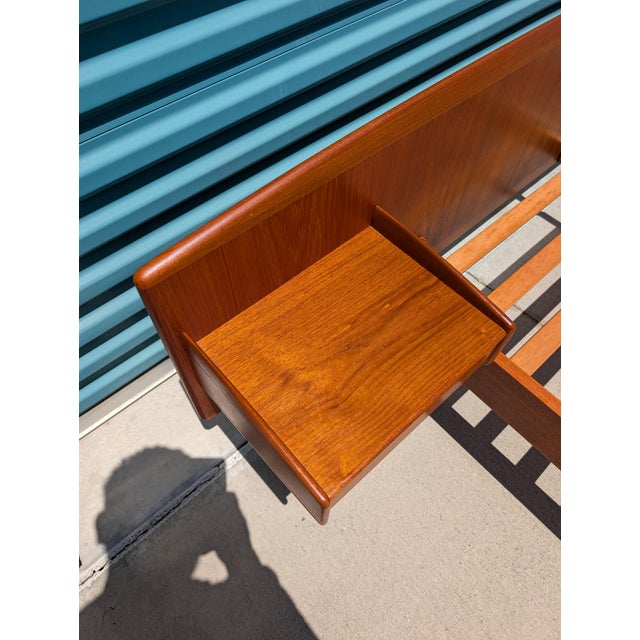 Danish Modern Full Size Teak Bed Frame by Melvin Mikkelsen Møbler, C1960s For Sale - Image 10 of 13