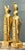 Gold Vintage Gilt Egyptian Figurines - A Pair For Sale - Image 8 of 12