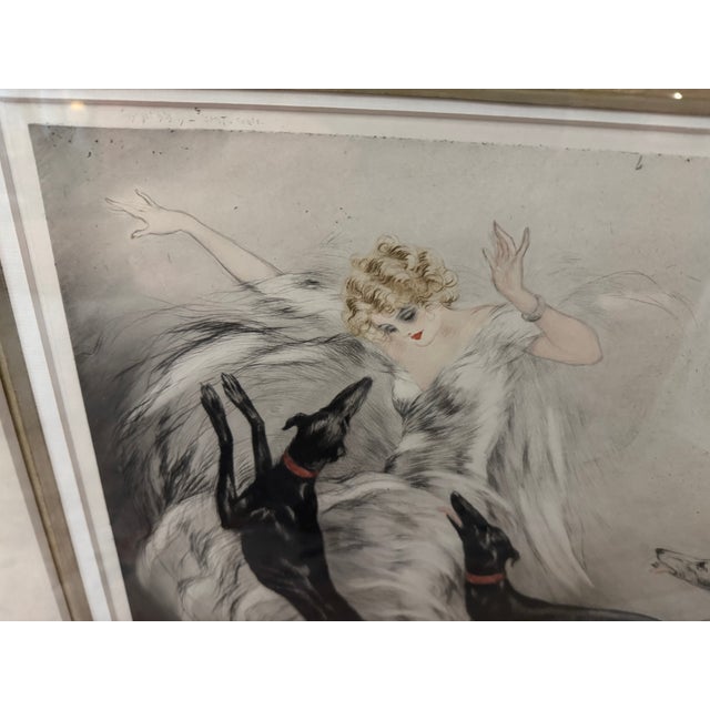 Icart, "Coursing Ii", Original Period Etching C. 1929 For Sale - Image 12 of 12