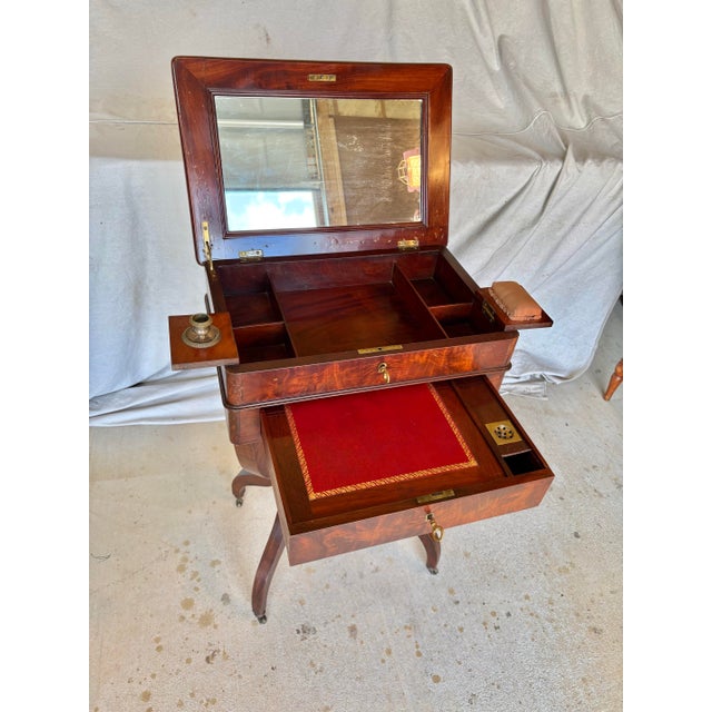 Late 19th Century 19th Century French Walnut Writing Work Table For Sale - Image 5 of 13