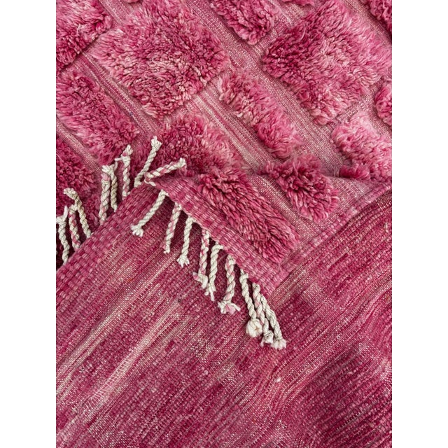 2020s Moroccan Mrirt Rug Handmade Wool – Modern Boho Living Room Decor For Sale - Image 5 of 9