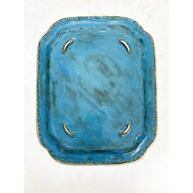 Small Cloisonné Tray with Boxes, China, 19th Century, Set of 3 For Sale - Image 12 of 16
