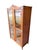 Antique Oak Glass Display Cabinet – Industrial Country Store Vitrine, Bookcase For Sale - Image 13 of 18