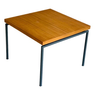 Vintage Scandinavian Coffee Table in Teak with Metal Legs, 1960 For Sale