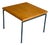 Vintage Scandinavian Coffee Table in Teak with Metal Legs, 1960 For Sale