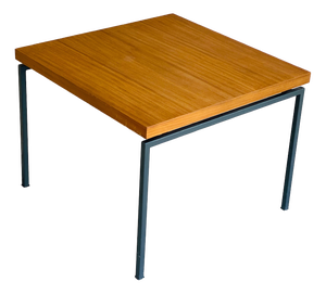 Vintage Scandinavian Coffee Table in Teak with Metal Legs, 1960