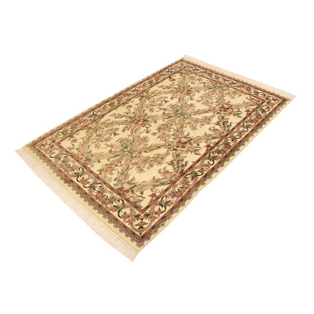 Designed with mesmerizing intricacy and gorgeous color palette, this hand-knotted masterpiece demonstrates the beauty and...