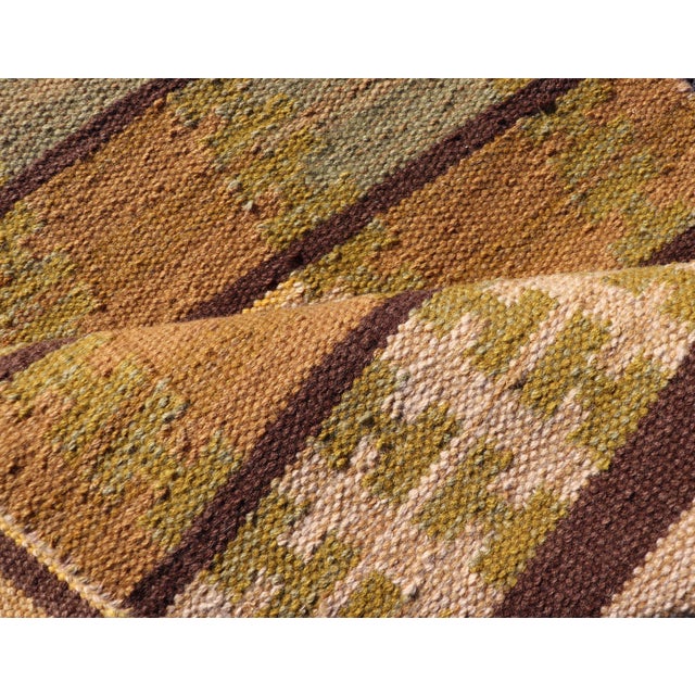 Scandinavian Modern Hand-Woven Wool Rug by Keivan Woven Arts 3'0 X 4'11 For Sale - Image 9 of 10
