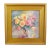Bouquet of Pastel English Roses in Vase Oil Painting W/ Antiqued Gold Wood Frame For Sale - Image 10 of 10
