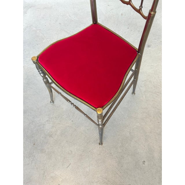Vintage Brass Chair, 1950s For Sale - Image 12 of 13