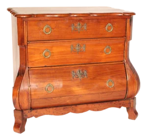 Dutch Fruit Wood Kettle Base Chest of Drawers