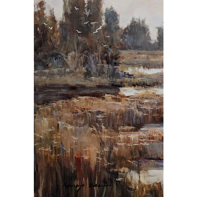 Contemporary Large Swamp Hilton Head Landscape on Canvas For Sale - Image 3 of 4