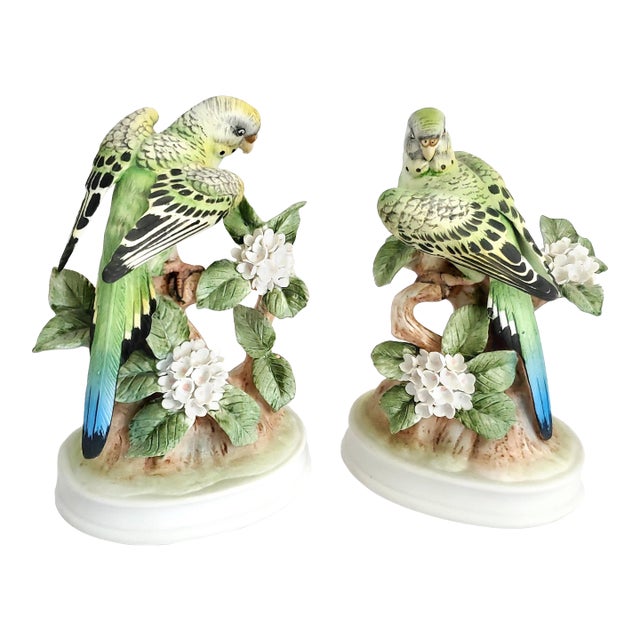 Figurines Parrots Pair For Sale