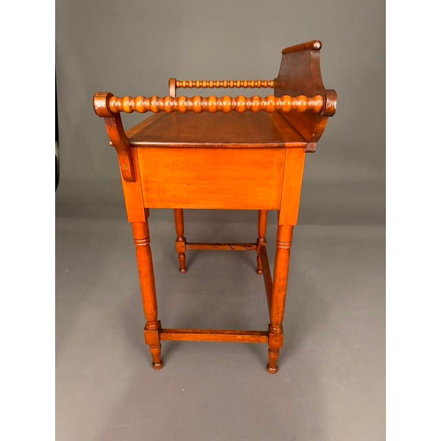 Late 19th Century American Victorian Poplar Wash Stand With Drawer & Towel Bars, Circa 1880 For Sale - Image 5 of 15