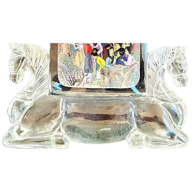 1990s Monumental 10.5" Signed Xiao Yu Chinese Inside-Painted Glass Snuff Bottle - 1997 For Sale - Image 5 of 16
