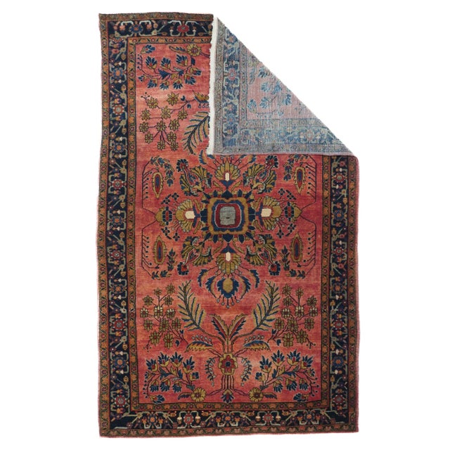 Fine Antique Mohajeran Sarouk Rug 4'3'' x 6'9'' For Sale - Image 4 of 11