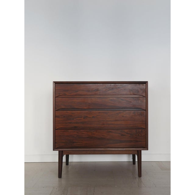 Mid-century Scandinavian Dark Wood Chest of Drawers, Denmark, 1960s For Sale - Image 14 of 14