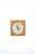1960s wall clock in wood and brass, Diehl brand This piece has an attribution mark, I am sure that it is completely...