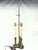 Stiffel Mid 20th Century Stiffel Brass 3-Light Bouillotte Table Lamp With Black Tôle Shade For Sale - Image 4 of 12