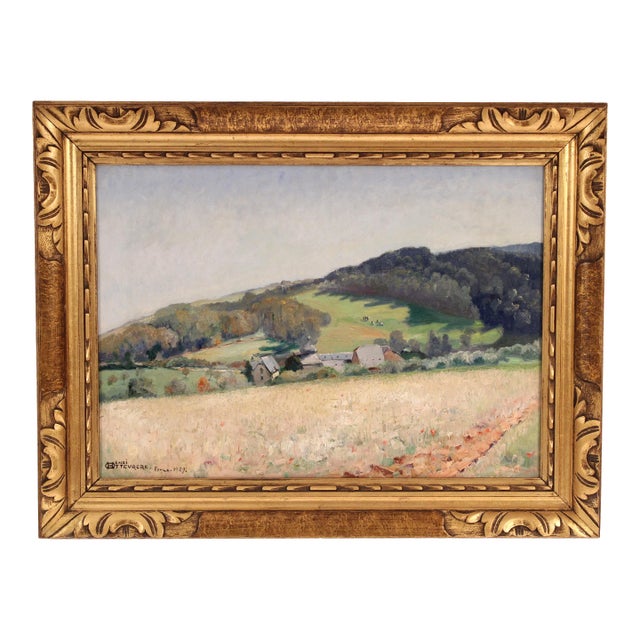 European Impressionist Landscape Painting by Henri Ottevaere (1870-1944) For Sale
