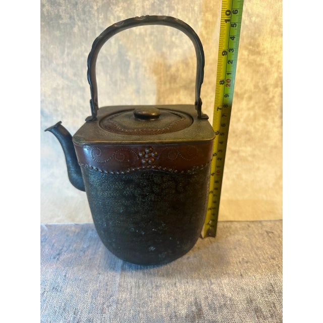 Vintage Raised Detail Metal Tea/Coffee Pot For Sale - Image 12 of 12