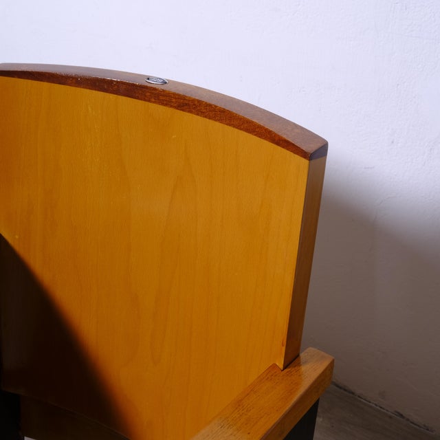 Two-Seater Cinema Armchair Bench in Numbered Two-Tone Wood, 1960s For Sale - Image 16 of 18