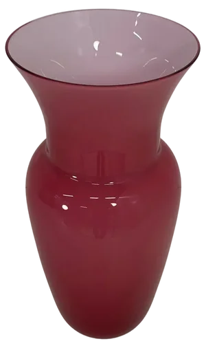 Italian Pink Murano Glass Vase by Tommaso Buzzi, 1990s