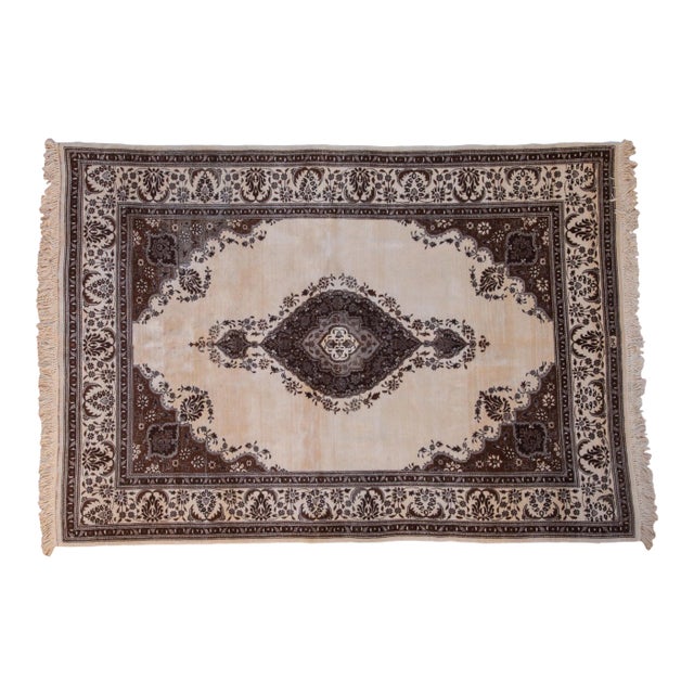 Vintage Tabriz Rug - 6'6" X 9'2" For Sale