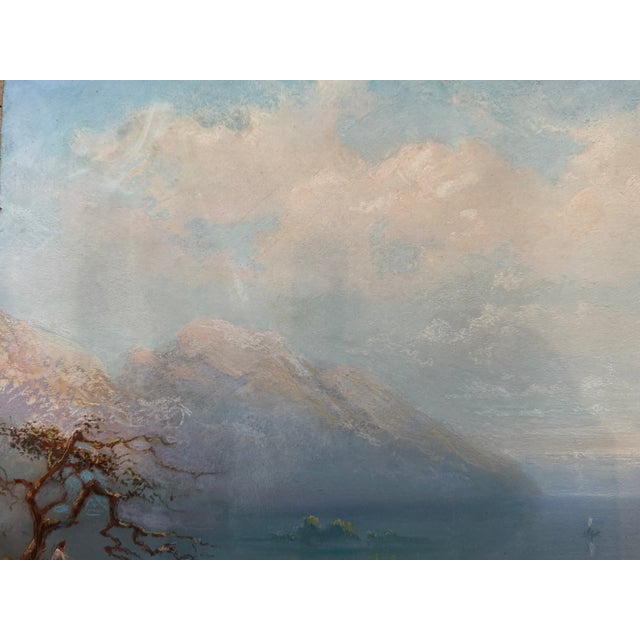 Landscape Composition, 1869, Pastel, Framed For Sale - Image 9 of 14