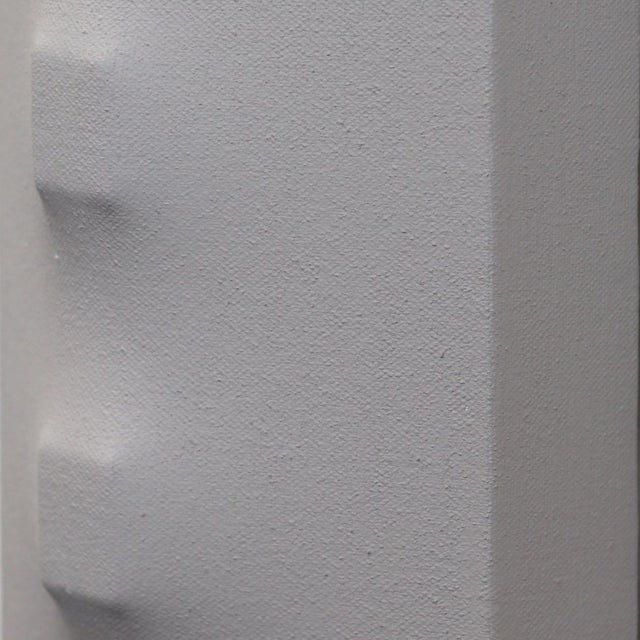 Light 7990-3 - Original Minimalist Sculptural Wall Art on Canvas and Wood by Len Klikunas For Sale - Image 4 of 9