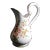 Large 1960s Ceramic Floral Pitcher For Sale