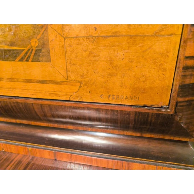 Hand-Inlaid Bar Cabinet by Cornelio Ferrandi, 1960s For Sale - Image 11 of 18