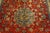 Traditional 1940s Classic Red Rust Field Floral Medallion Vintage Isfahan Silk Carpet Rug For Sale - Image 3 of 6