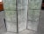 Vintage Three-Panel Folding Faux Mirrored Room Divider Screen For Sale In New York - Image 6 of 7