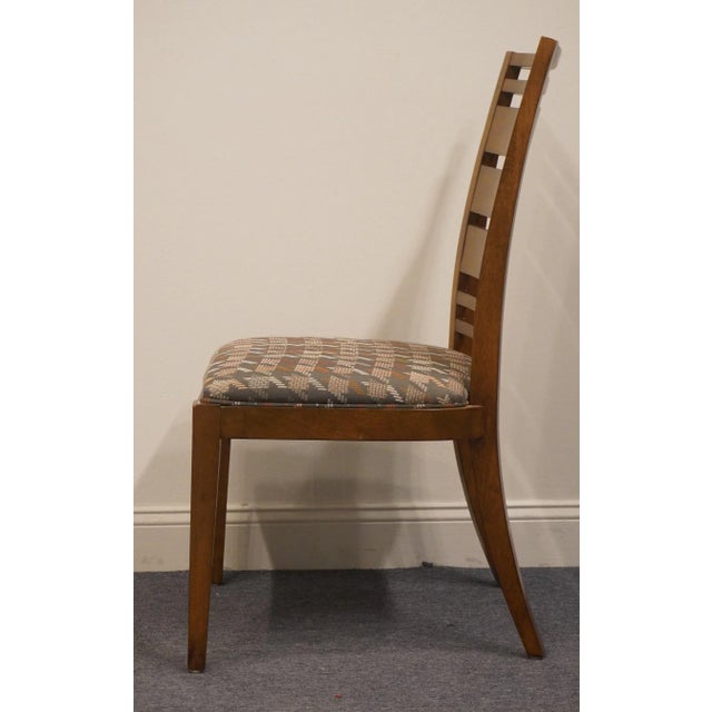 Set of 4 Thomasville Modern Theory Collection Retro Walnut Dining Chairs 46621-821 For Sale In Kansas City - Image 6 of 13