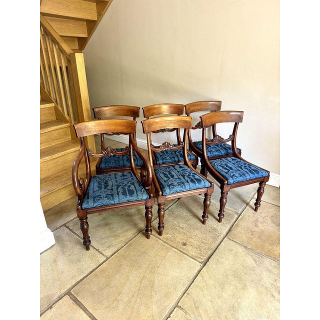 Antique Regency Mahogany Dining Chairs, 1820, Set of 6 For Sale - Image 6 of 7