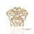 Early 21st Century 18k (750) Yellow Gold Natural Diamond Convertible Pendant and Brooch For Sale - Image 5 of 9