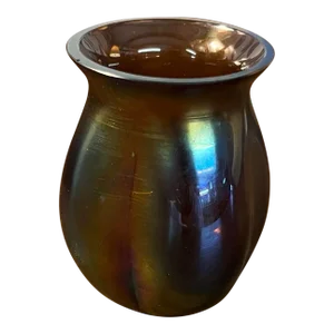 Early 20th Century Iridescent Toothpick Holder
