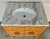 Original retail $3690, stylish Worlds Away Modern Burl Wood and White Marble Vanity, I have two with different finishes...