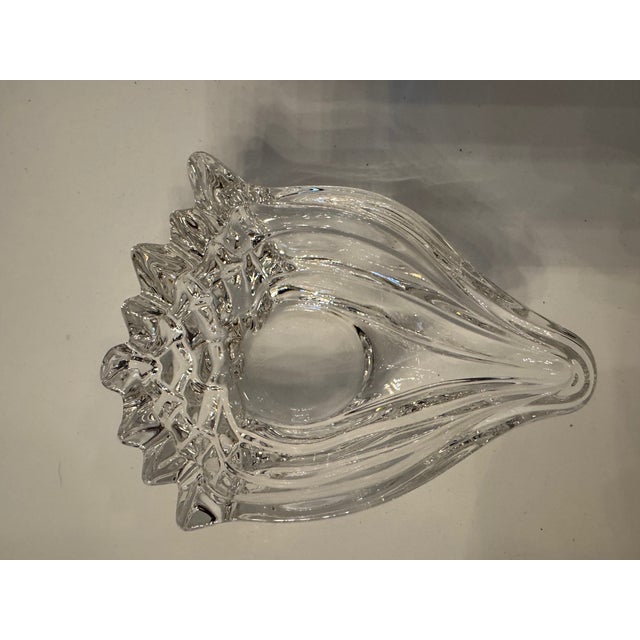 Transparent Vintage Mid Century Sculptural Glass / Decorative Dishes – Pair For Sale - Image 8 of 15