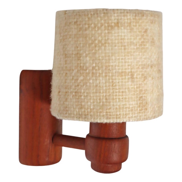 Mid-Century Modern Teak Wall Lamp from Temde Leuchten, 1960s For Sale