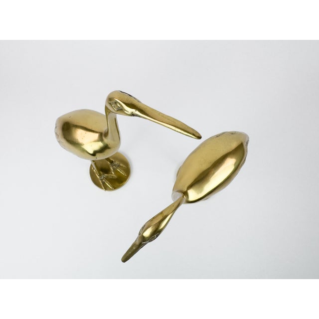Mid-Century Brass Herons by Gilde Handwerk, 1960s, Set of 2 For Sale - Image 14 of 18
