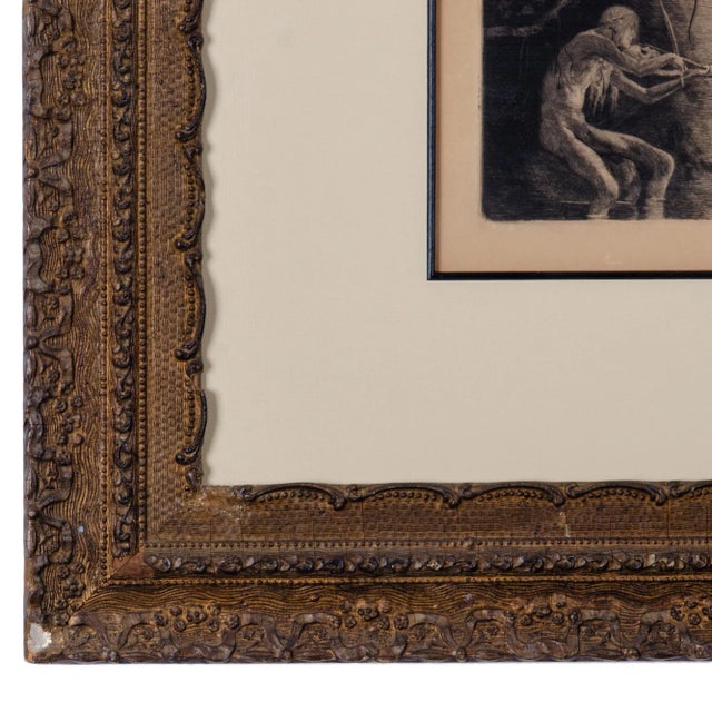 Mid 20th Century Barbara S. Spitz "Death Personified" Etching For Sale - Image 5 of 5