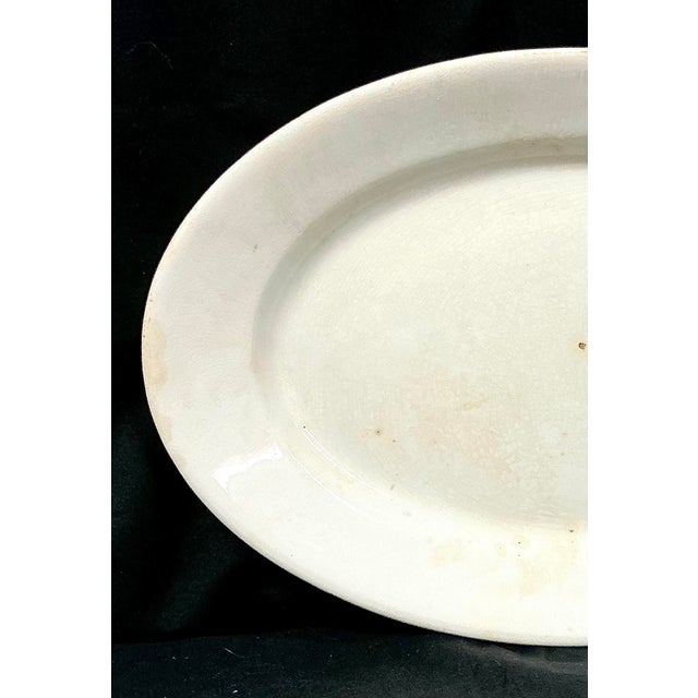 Late 19th Century Large White Ironstone Serving Platter by renowned Staffordshire, England pottery firm 'Henry Alcock &...