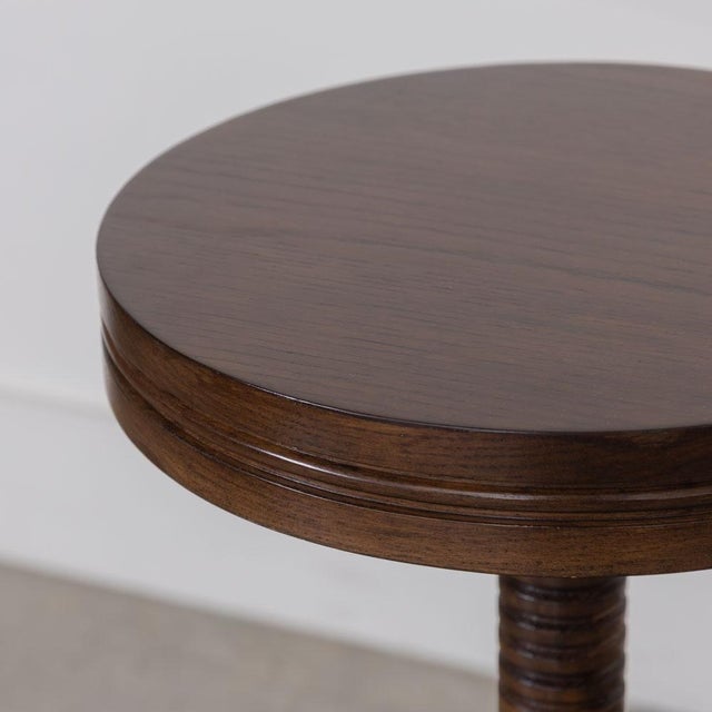 Wood Panoplie Drink Table, Dark Oak For Sale - Image 7 of 11