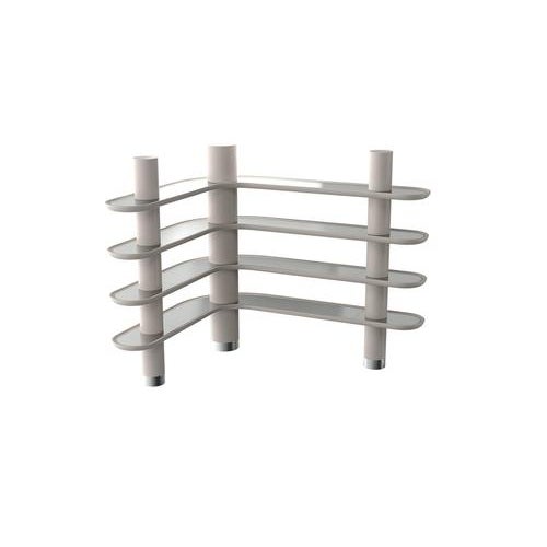 Gold 3-Shelf Modular Bookcase in Halcyon Green with Walnut Accents by Ultramobili For Sale - Image 8 of 9