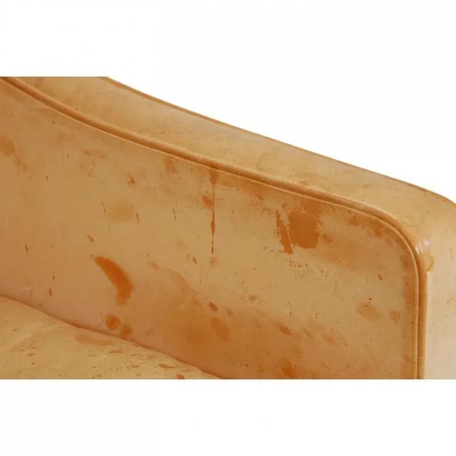 Wood 2204 Wing Chair in Natural Leather by Børge Mogensen, 2000s For Sale - Image 7 of 18